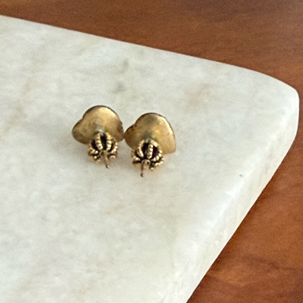 Juicy Couture Pink and Gold Heart Earrings - Picture 3 of 4